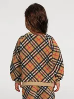 Check Fleece Sweater