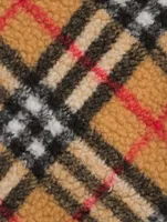 Check Fleece Sweater