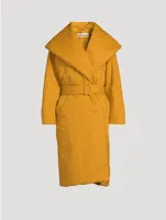 Cotton Wrap Puffer Coat