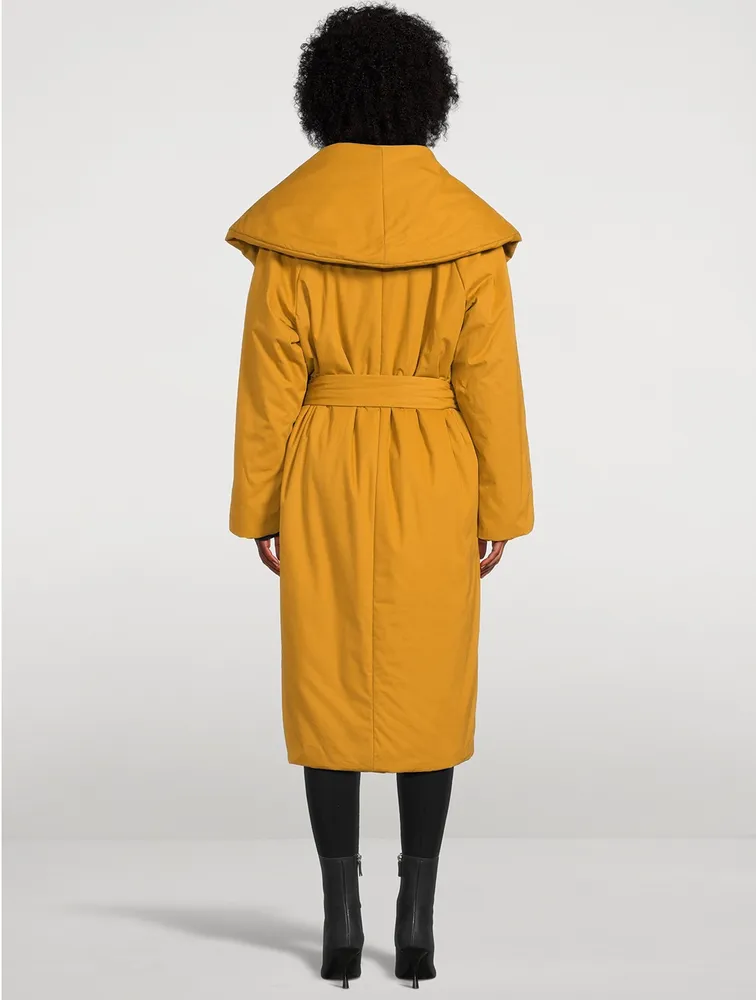 Cotton Wrap Puffer Coat