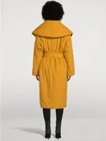 Cotton Wrap Puffer Coat