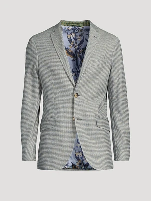 Linen-Blend Jersey Jacket