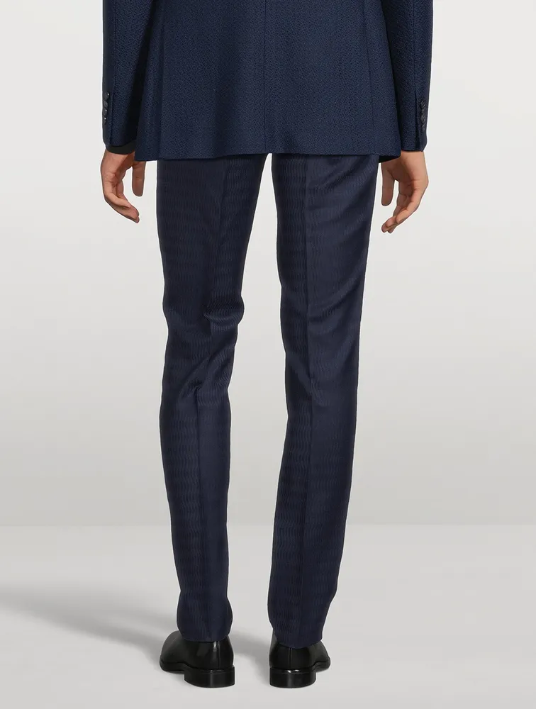 Wool Jacquard Pants
