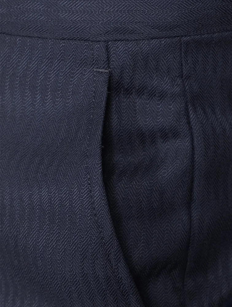 Wool Jacquard Pants