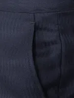 Wool Jacquard Pants