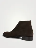 Elkan Suede Monk Strap Boots