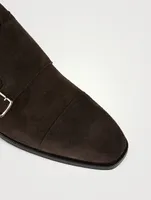 Elkan Suede Monk Strap Boots