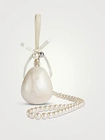 Micro Pearl Egg Bag With Bell Charm