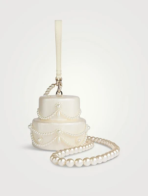 Embellished Pearl Cake Bag