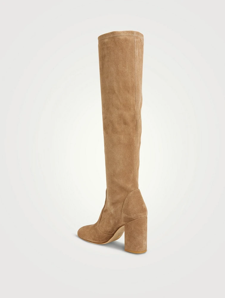 Yuliana Suede Knee-High Slouch Boots