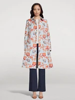 Floral Jacquard Coat