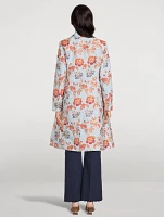 Floral Jacquard Coat