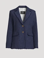 Cotton-Blend Blazer