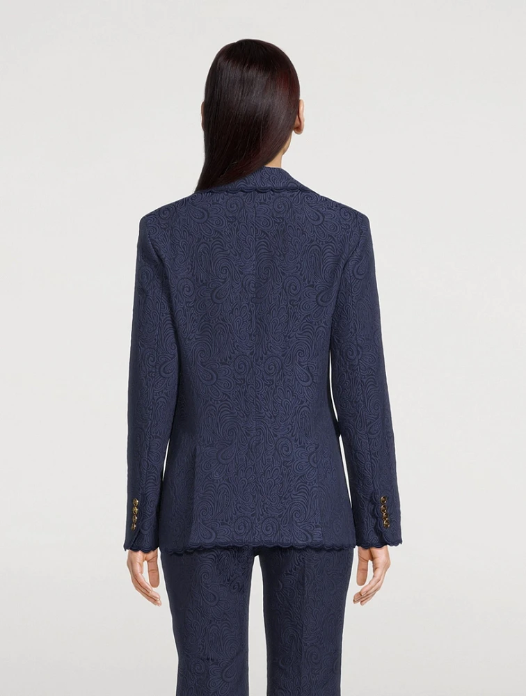 Cotton-Blend Blazer