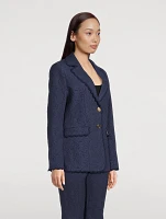 Cotton-Blend Blazer