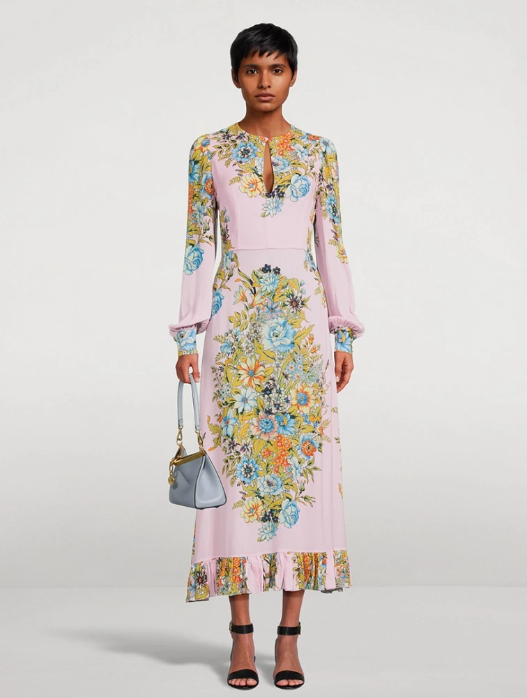 Midi Dress Floral Print