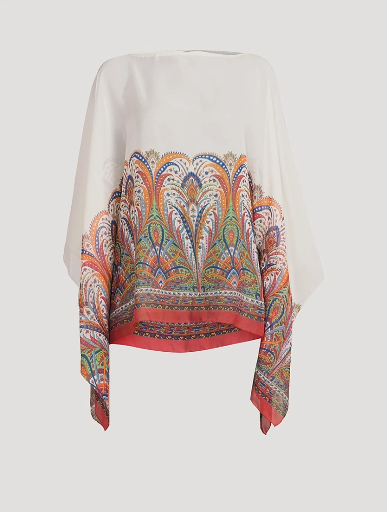 Silk Blouse In Paisley Print