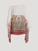 Silk Blouse In Paisley Print