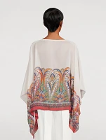 Silk Blouse In Paisley Print