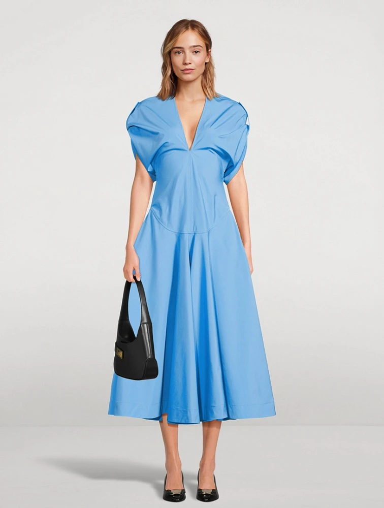 Poplin Midi Dress