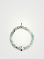 Bohème Faceted Aquamarine And Sterling Silver Bracelet With White Topaz