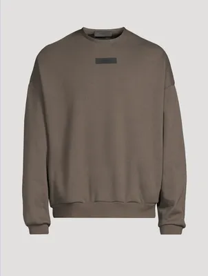 Cotton-Blend Crewneck Sweater