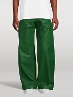 Coated Linen Pants