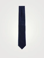 Silk Micro Dot Tie