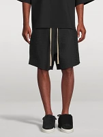 Wool Jacquard Relaxed Shorts