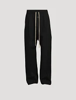 Wool-Blend Wide-Leg Pants