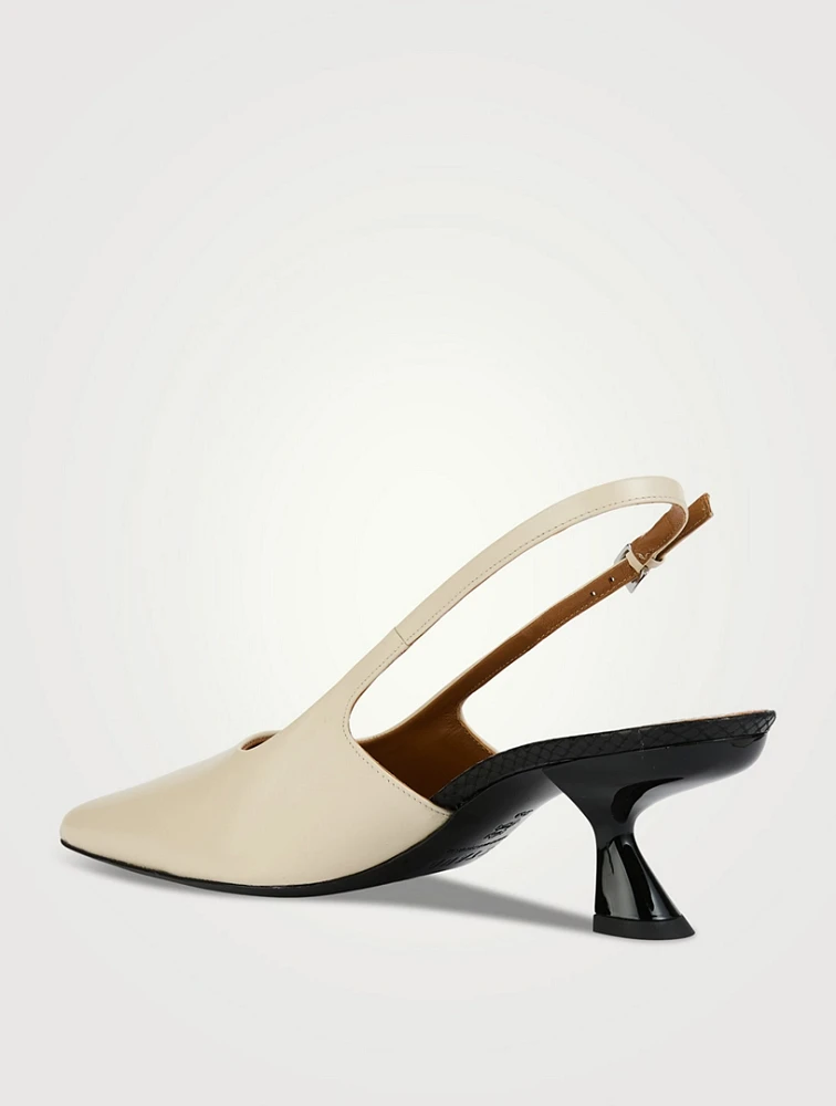 Neve Leather Slingback Pumps