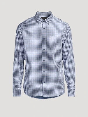 Cotton Long-Sleeve Shirt Mojave Plaid Print