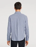 Cotton Long-Sleeve Shirt Mojave Plaid Print