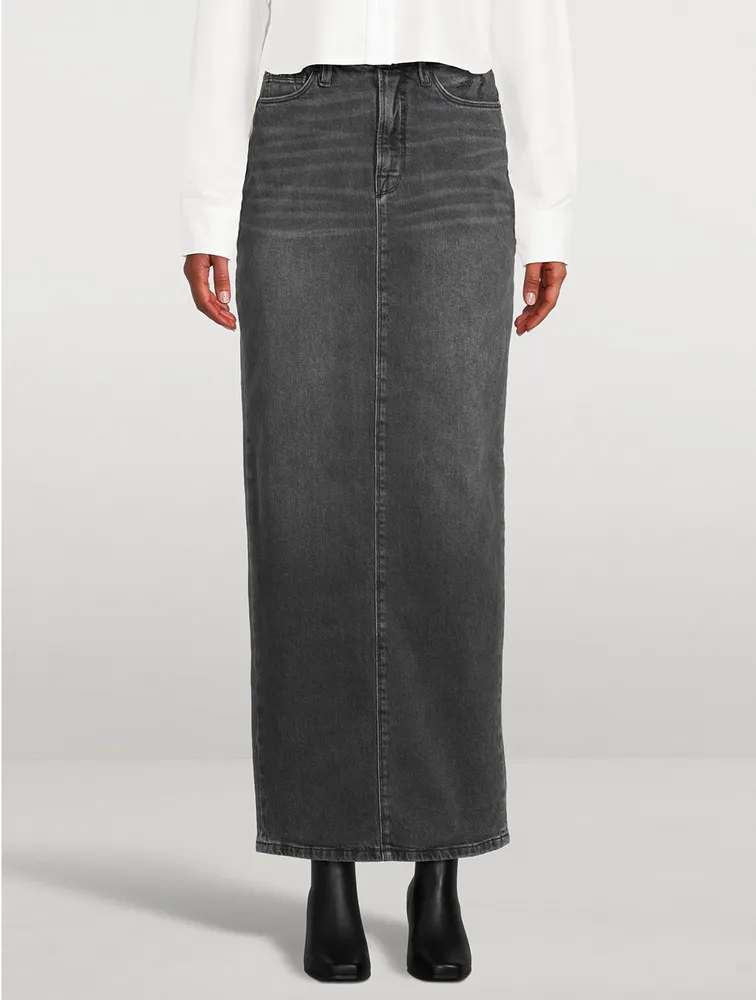 Denim Maxi Skirt