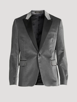 Cotton Two-Button Evening Jacket