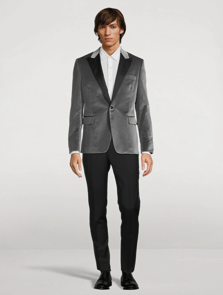 Cotton Two-Button Evening Jacket