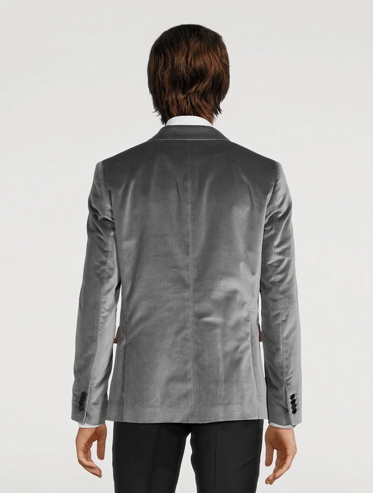 Cotton Two-Button Evening Jacket