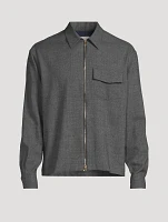 Wool Zip Shirt