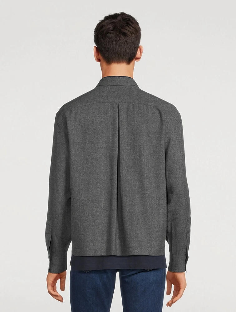 Wool Zip Shirt