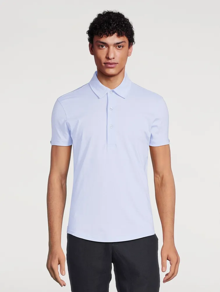 Sebastian Cotton And Silk Tailored Polo Shirt