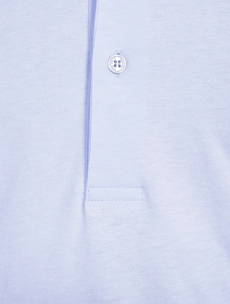 Sebastian Cotton And Silk Tailored Polo Shirt