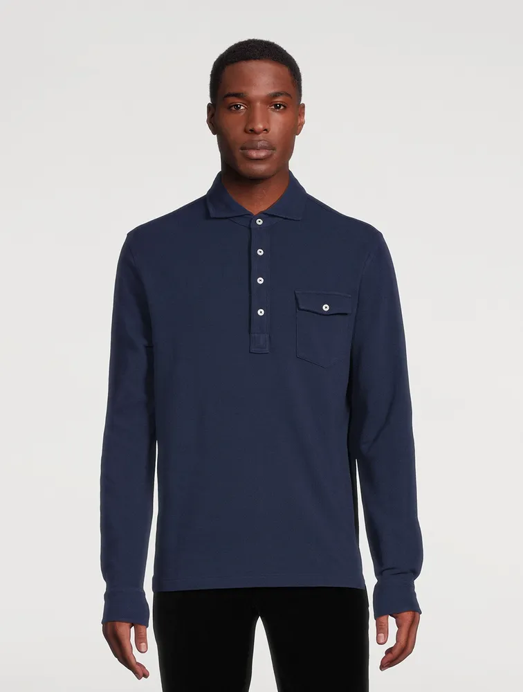 Long-Sleeve Polo Shirt