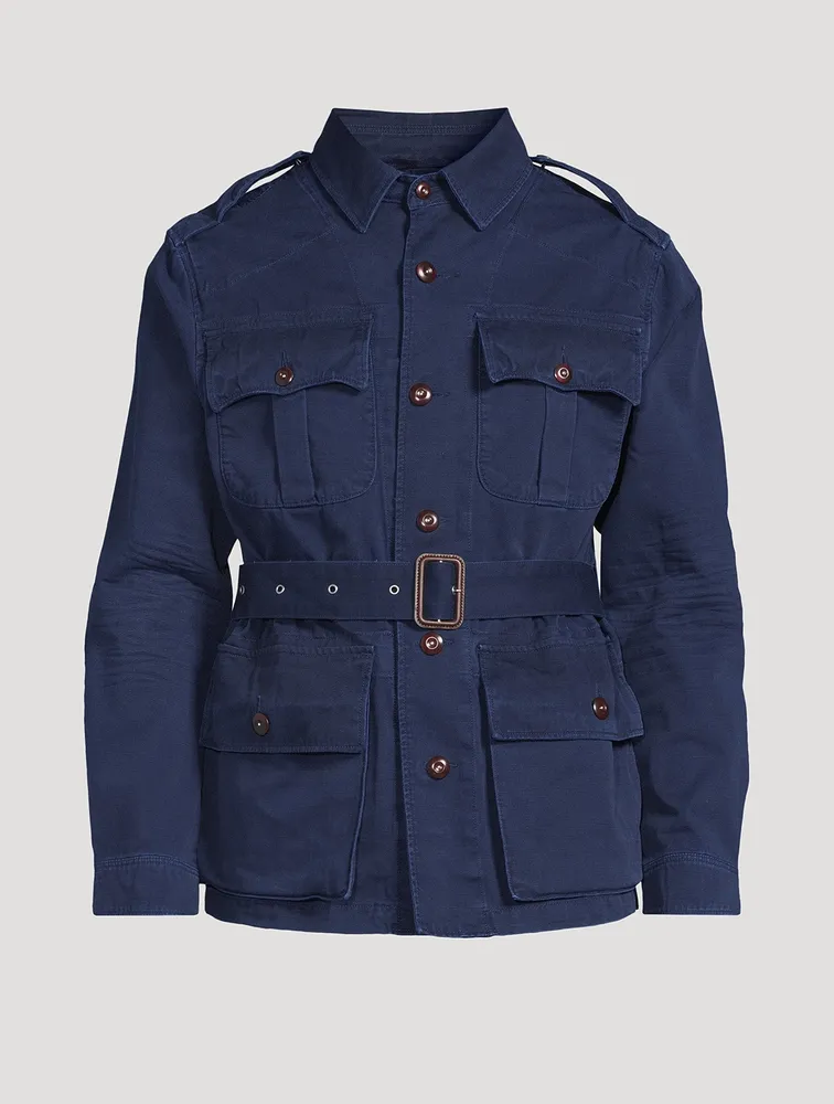 Twill Belted Utility Jacket