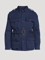 Twill Belted Utility Jacket