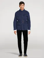 Twill Belted Utility Jacket