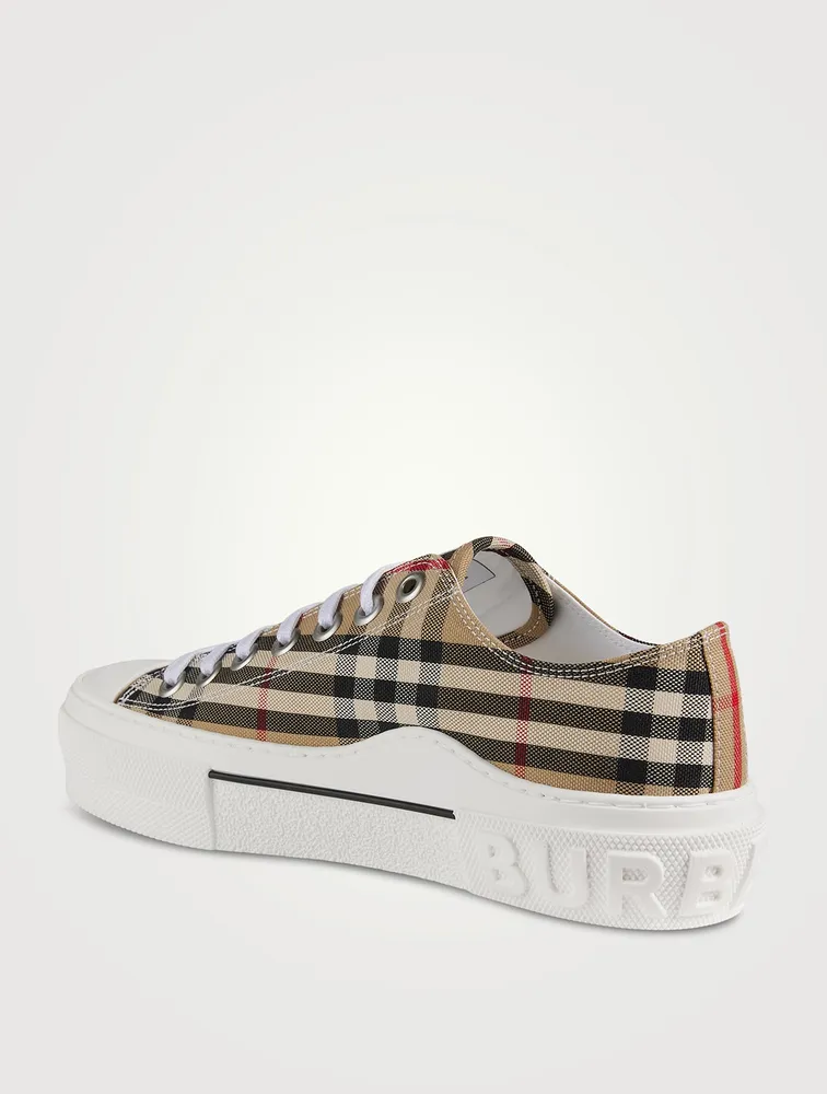 Canvas Sneakers Check Print