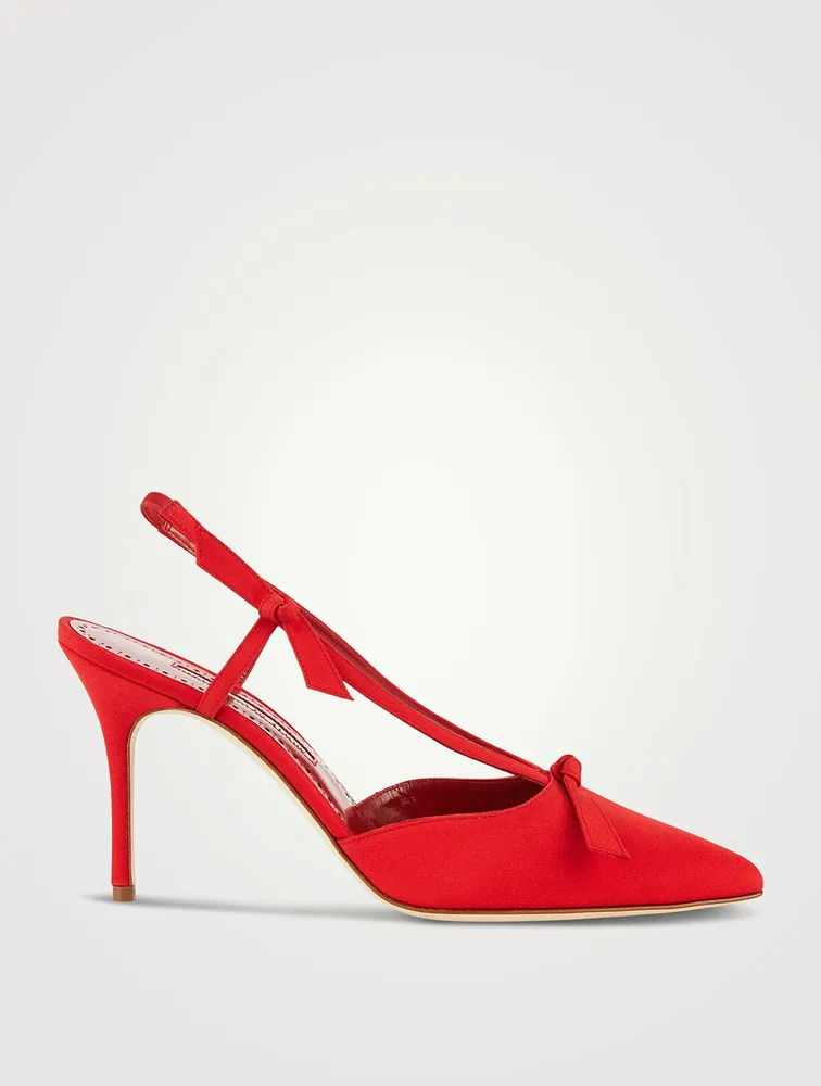 Corintia Crepe de Chine Slingback Pumps