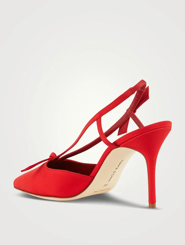 Corintia Crepe de Chine Slingback Pumps