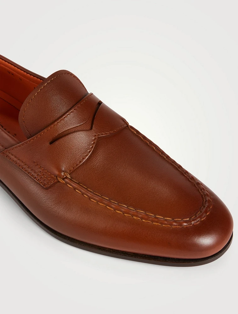 Carlos Leather Penny Loafers