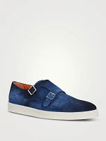 Atlantis Suede Monk Strap Shoes